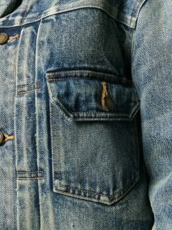 Saint Laurent distressed denim jacket