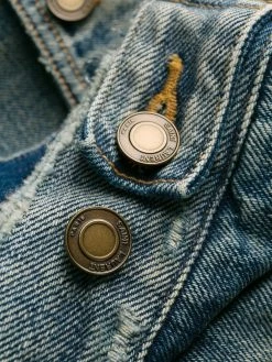 Saint Laurent distressed denim jacket