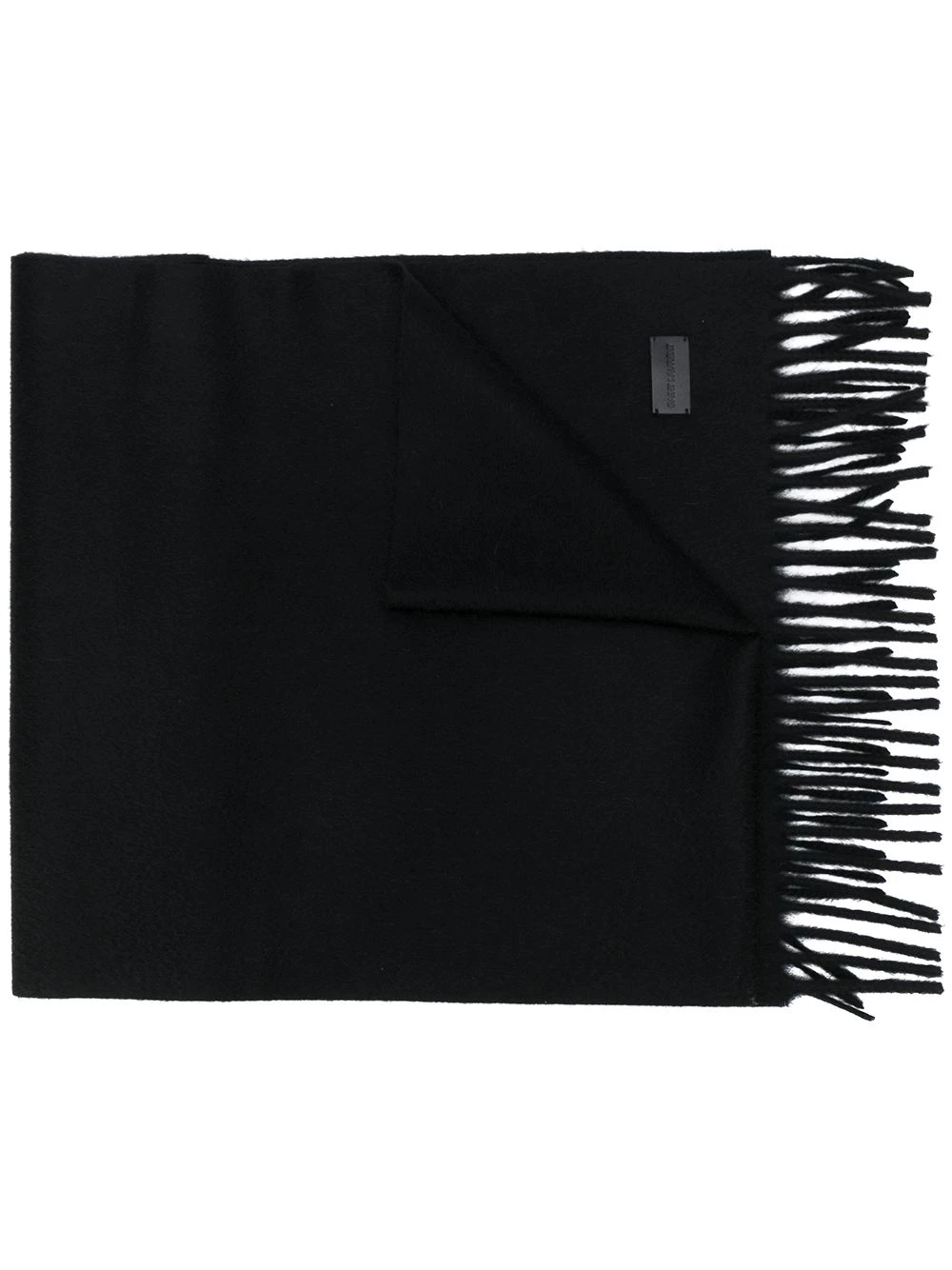 Saint Laurent fringed scarf
