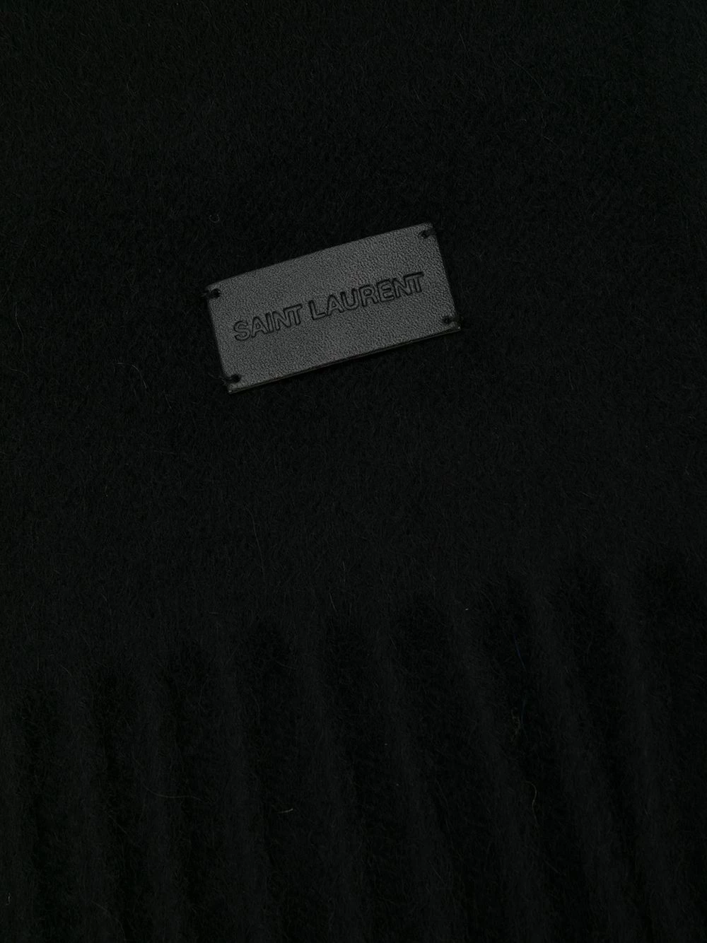 Saint Laurent fringed scarf