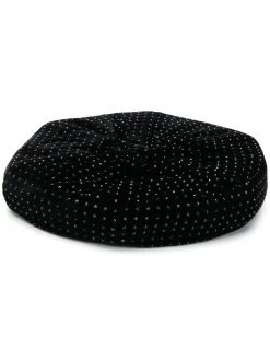 Saint Laurent crystal-embellished beret