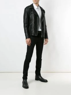 Saint Laurent slash knee skinny jeans