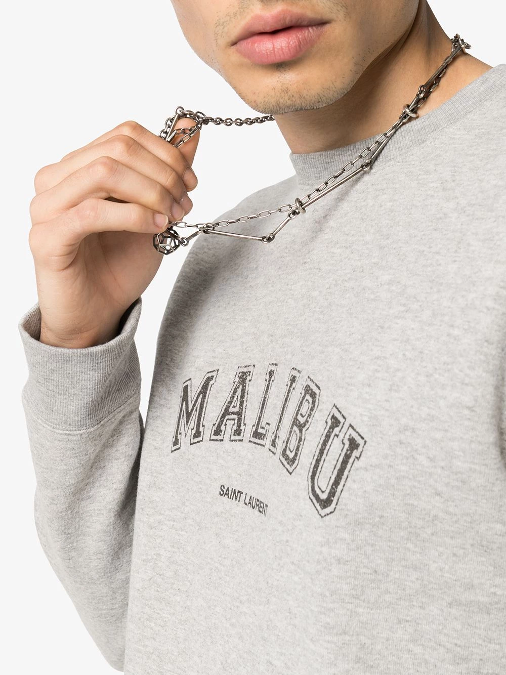 Saint Laurent Malibu logo sweatshirt