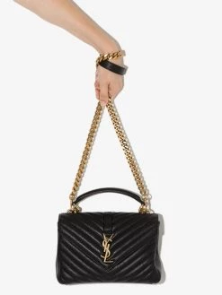 Saint Laurent medium College quilted leather shoulder bag