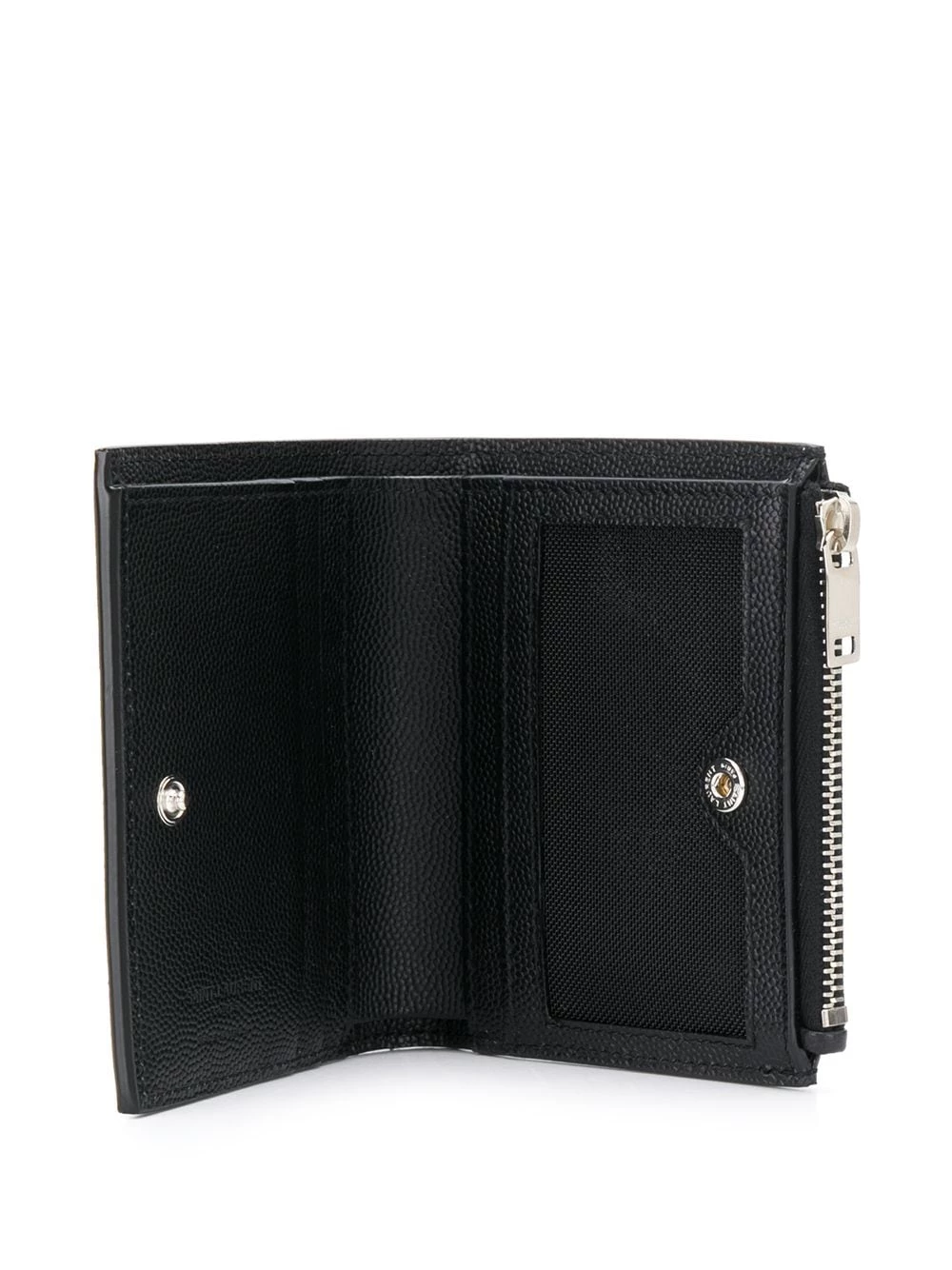 Saint Laurent grainy zipped card case
