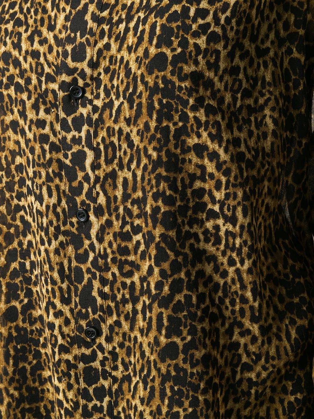 Saint Laurent leopard-print wool shirt