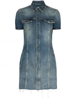 Saint Laurent denim mini dress
