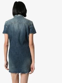 Saint Laurent denim mini dress