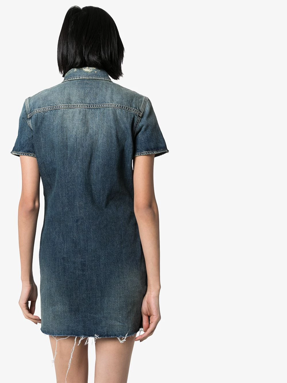 Saint Laurent denim mini dress