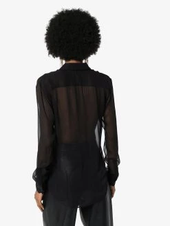 Saint Laurent sheer button-up shirt