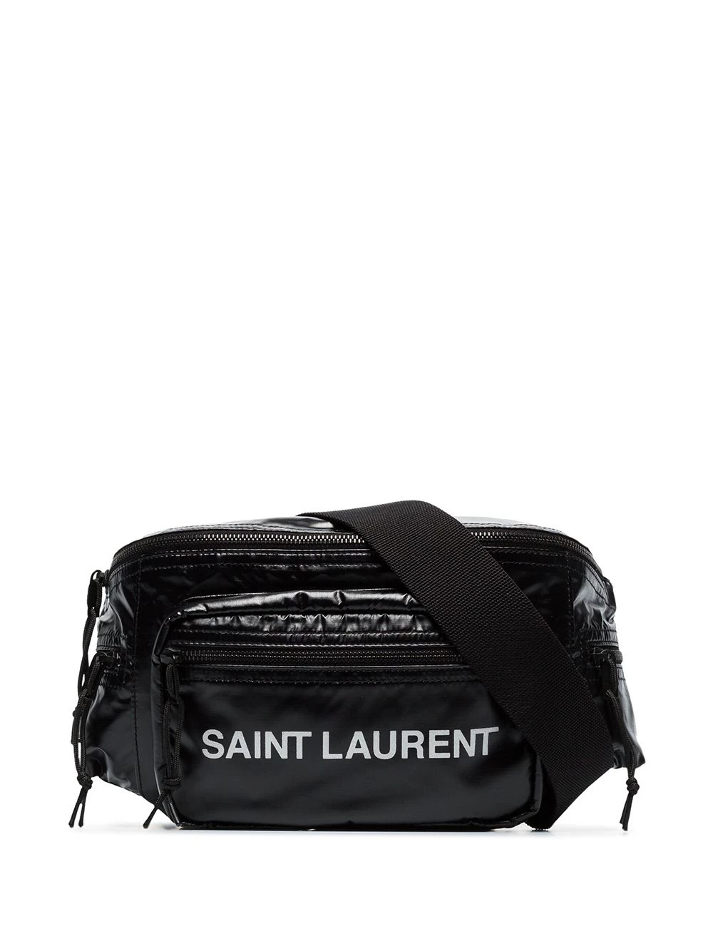 Saint Laurent logo printed padded belt bag