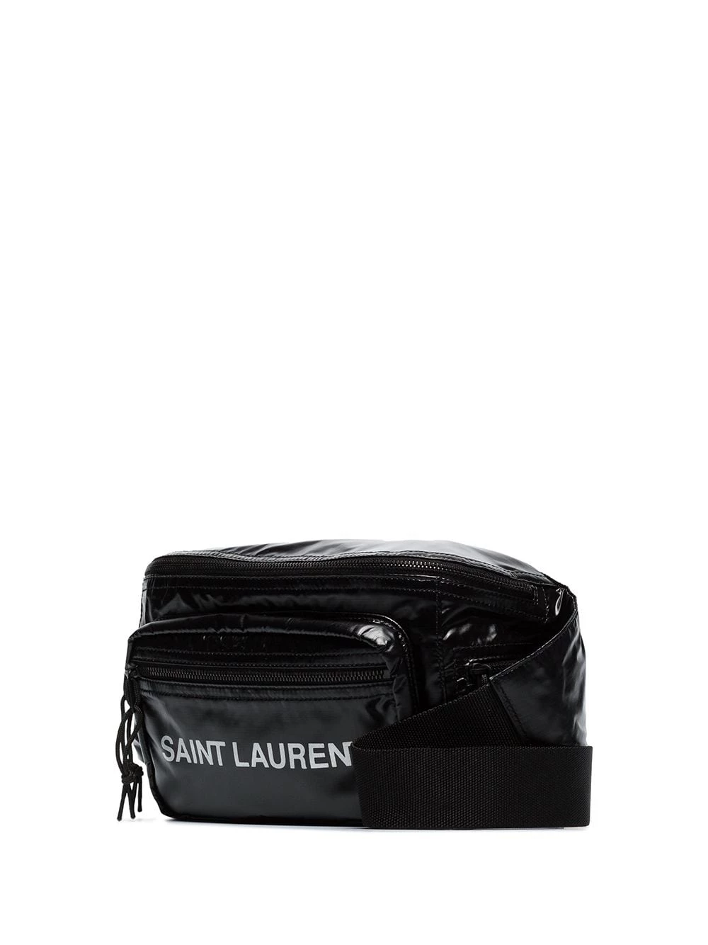 Saint Laurent logo printed padded belt bag