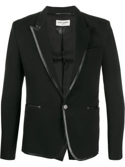 Saint Laurent contrast trim blazer