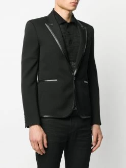 Saint Laurent contrast trim blazer