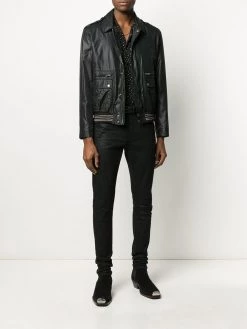Saint Laurent collared bomber jacket