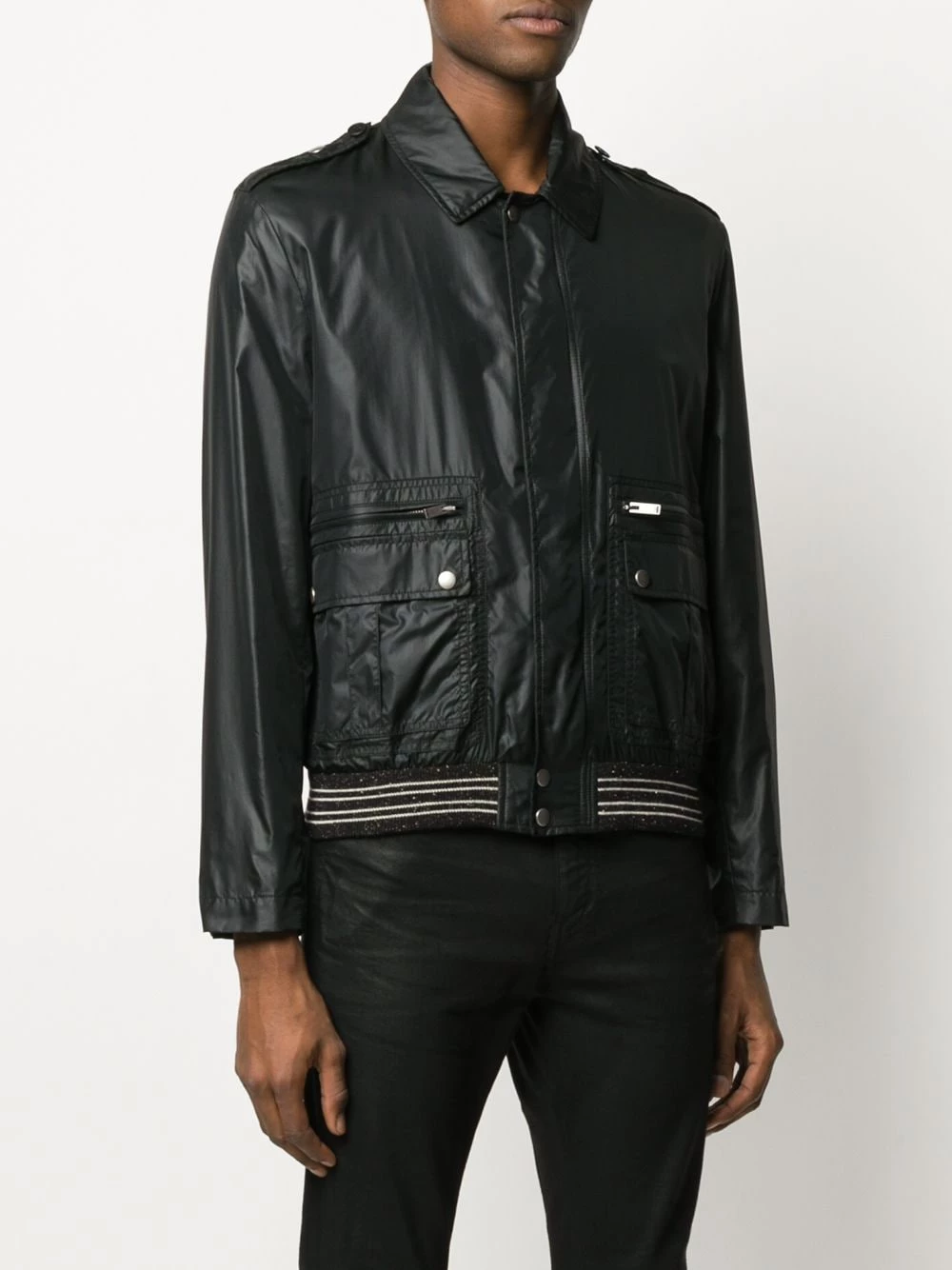 Saint Laurent collared bomber jacket