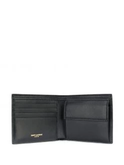 Saint Laurent croc-effect bi-fold wallet