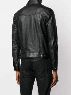Saint Laurent button-up leather jacket