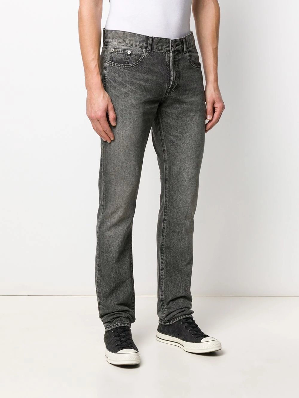 Saint Laurent faded effect jeans