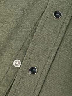 Saint Laurent round stud embellished shirt