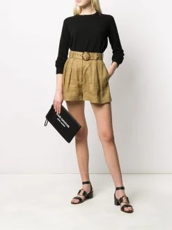 Saint Laurent cashmere ribbed crew neck jumper