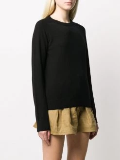 Saint Laurent cashmere ribbed crew neck jumper