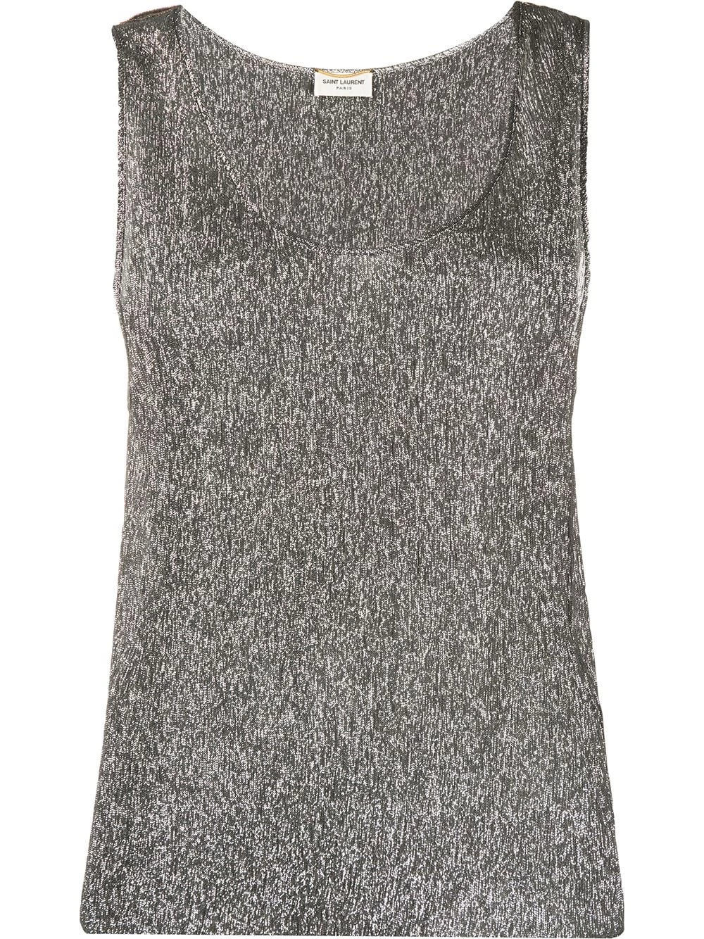 Saint Laurent metallic sleeveless top