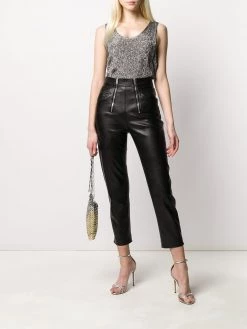 Saint Laurent metallic sleeveless top