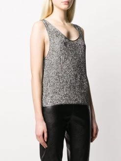 Saint Laurent metallic sleeveless top