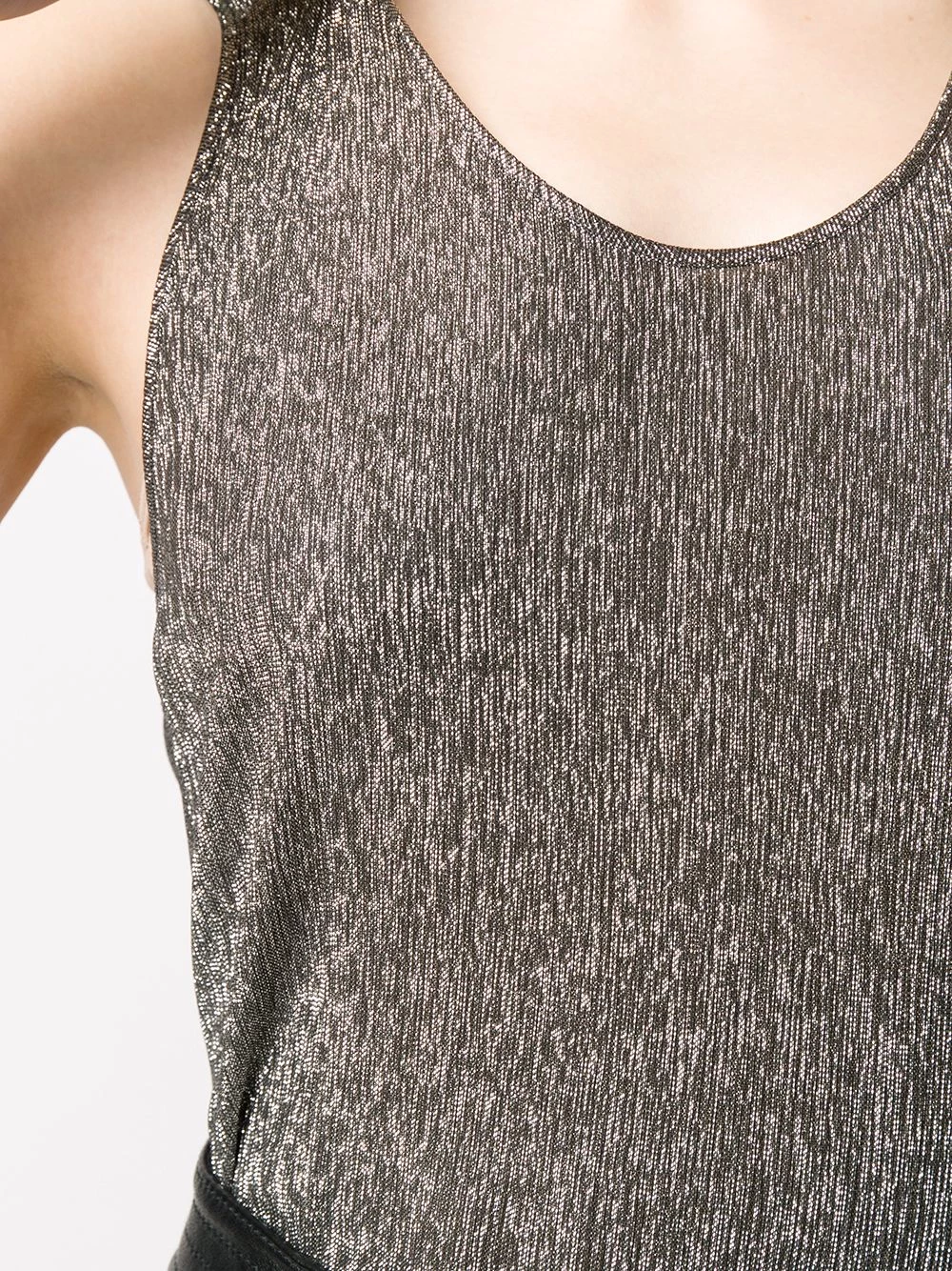 Saint Laurent metallic sleeveless top