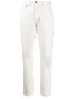 Saint Laurent raw-edge straight leg jeans