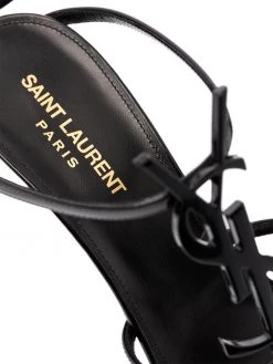 Saint Laurent Cassandra logo plaque 110mm sandals