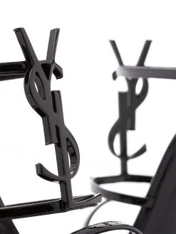 Saint Laurent Cassandra logo plaque 110mm sandals