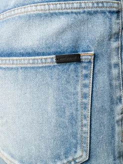 Saint Laurent frayed-edge denim shorts