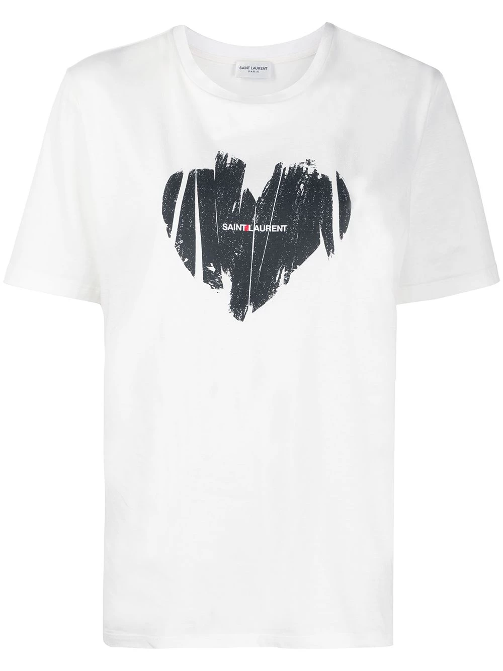 Saint Laurent heart logo print T-shirt