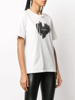 Saint Laurent heart logo print T-shirt