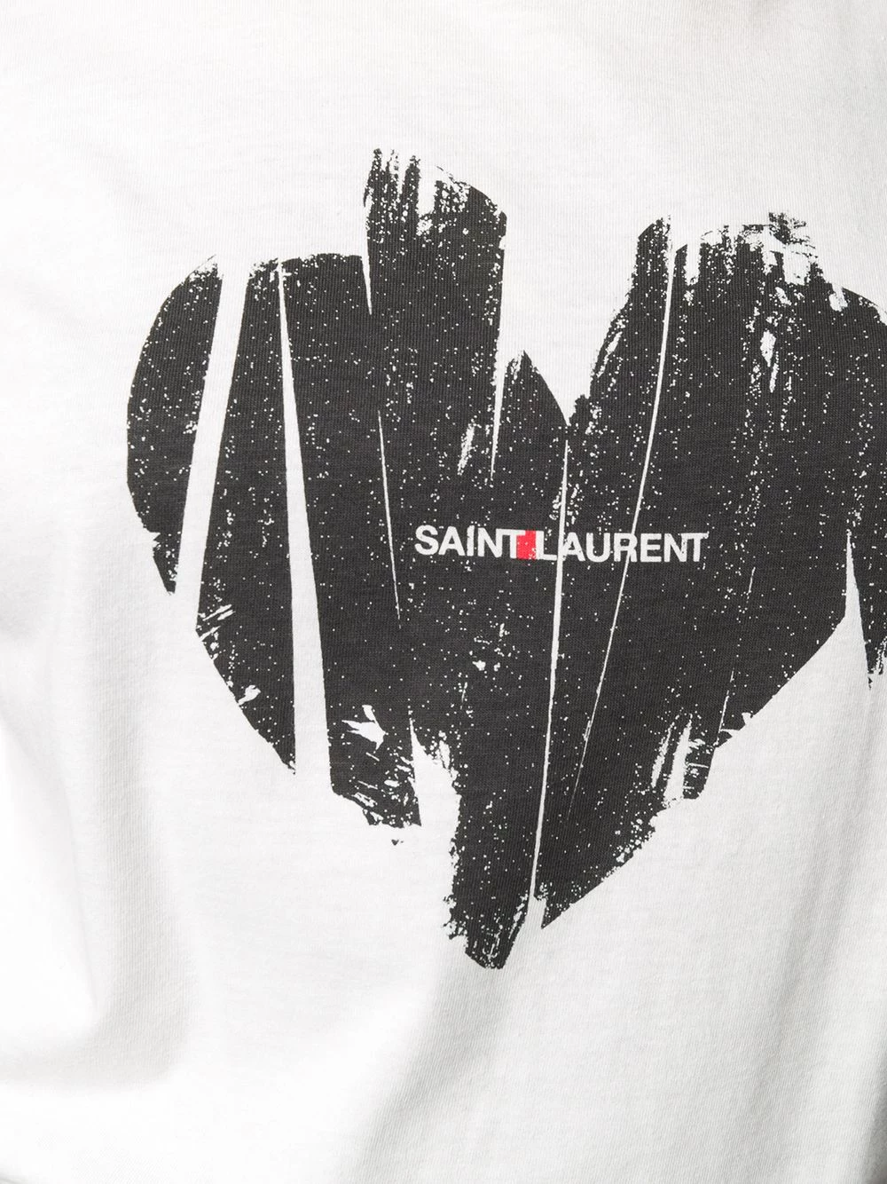 Saint Laurent heart logo print T-shirt