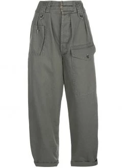 Saint Laurent high-waisted cropped trousers