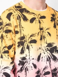 Saint Laurent palm trees print sweatshirt