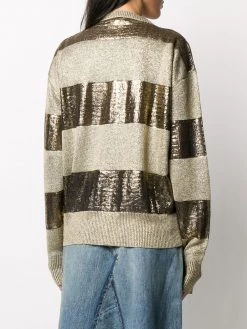 Saint Laurent horizontal striped knitted jumper