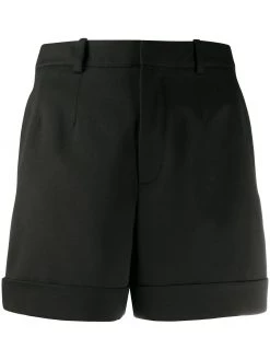 Saint Laurent high-waisted rolled hem shorts
