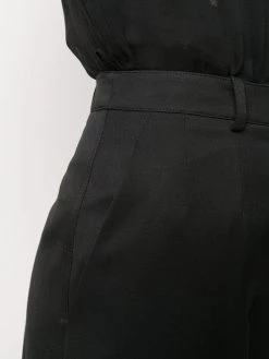 Saint Laurent high-waisted rolled hem shorts