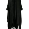 Saint Laurent fringed poncho