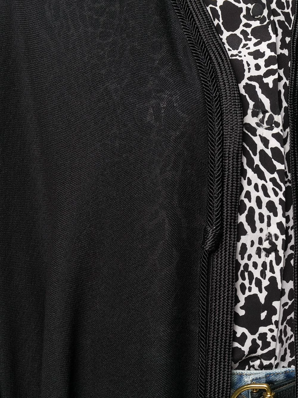 Saint Laurent fringed poncho