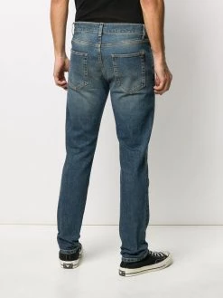 Saint Laurent faded-effect blue jeans
