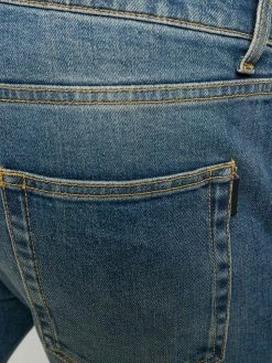 Saint Laurent faded-effect blue jeans