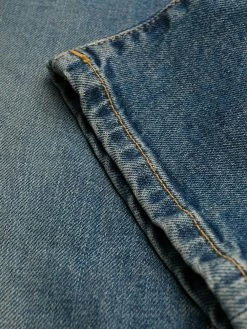 Saint Laurent faded-effect blue jeans