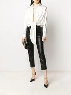 Saint Laurent draped shirt