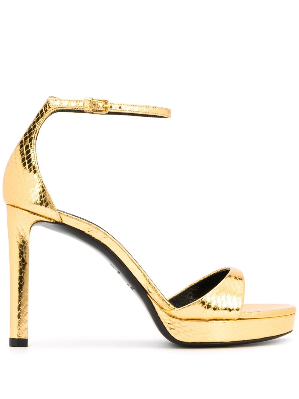 Saint Laurent snake-effect sandals