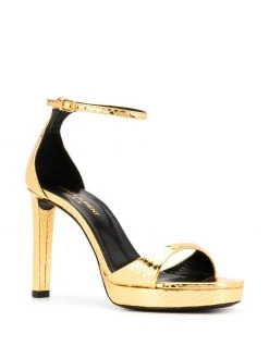 Saint Laurent snake-effect sandals